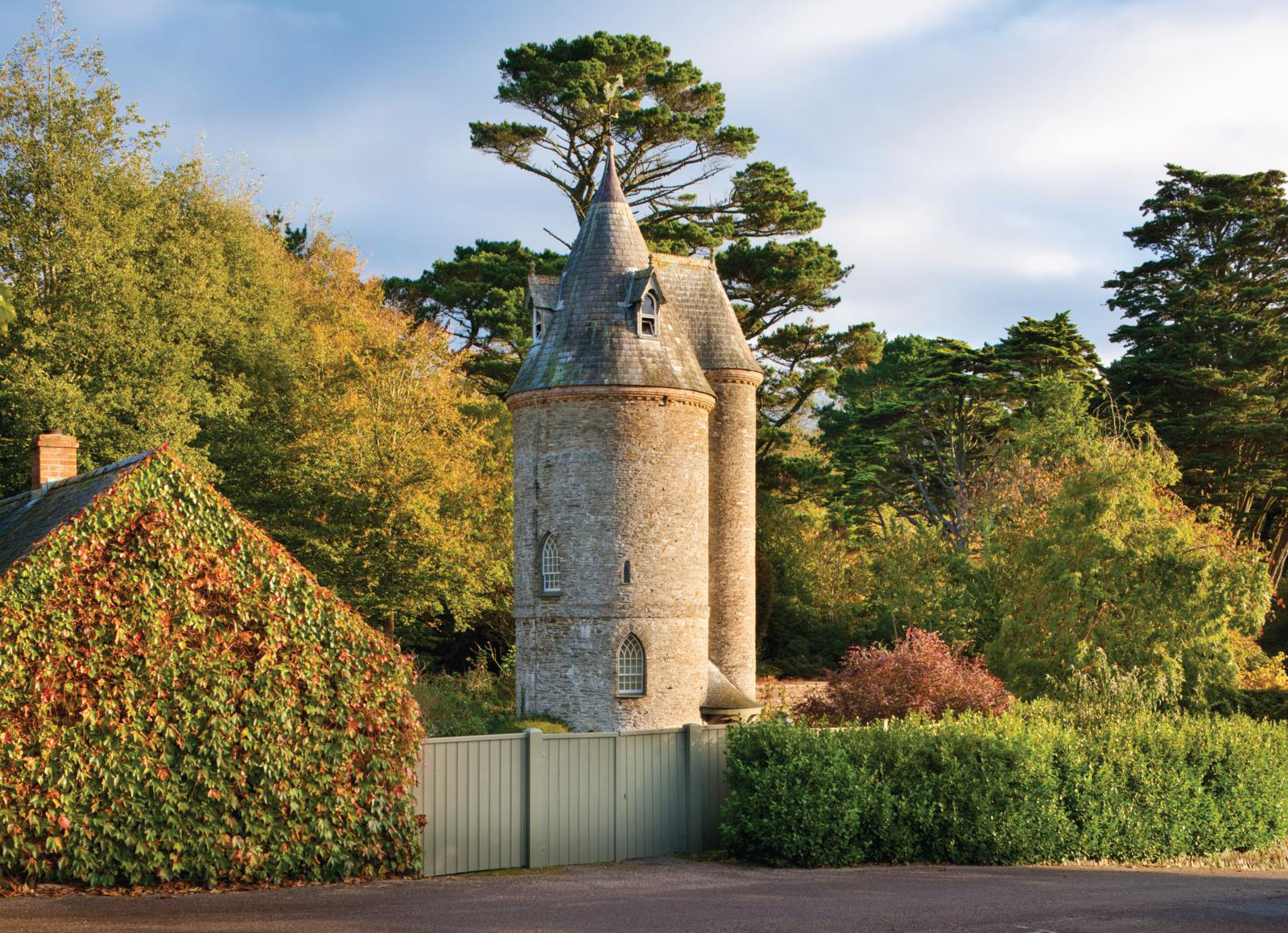 Trelissick Water Tower in Cornwall