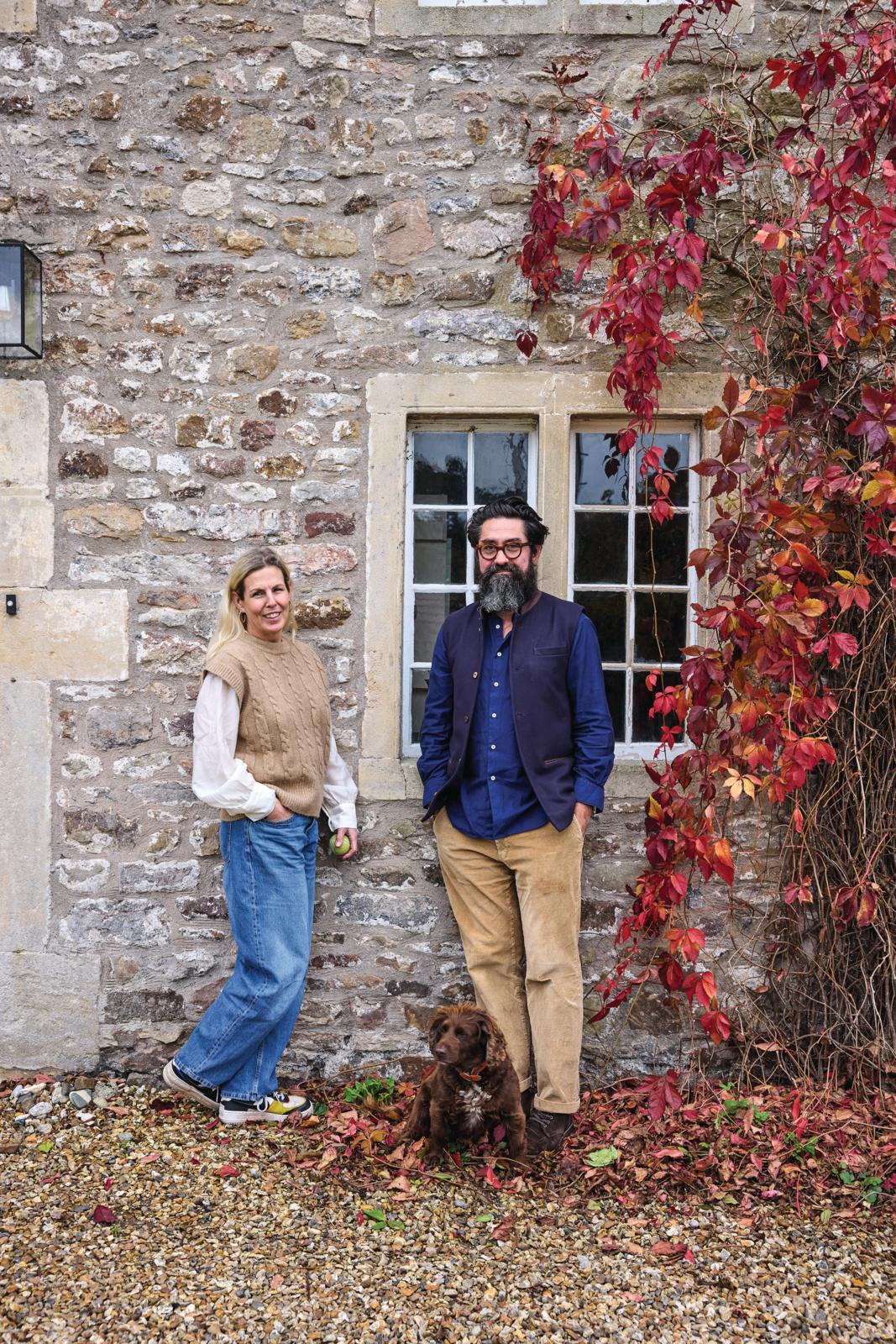Somerset farmhouse portrait shot