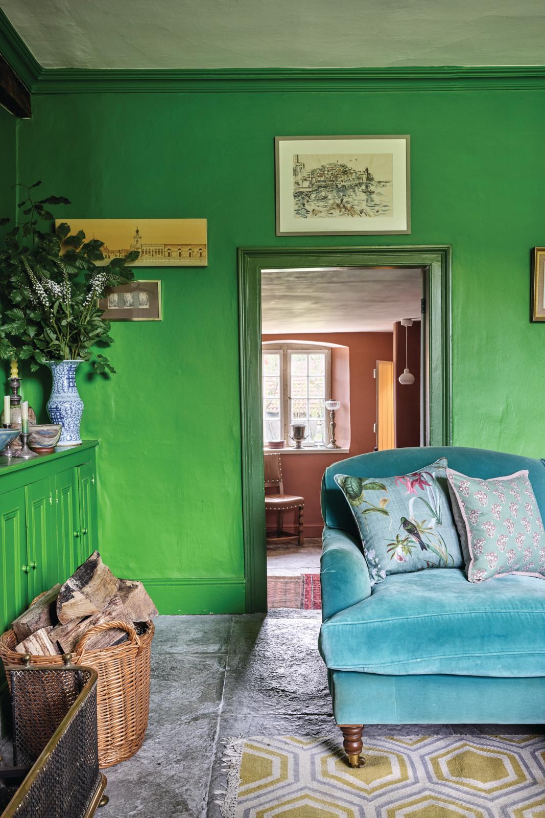 Somerset farmhouse living room sofa