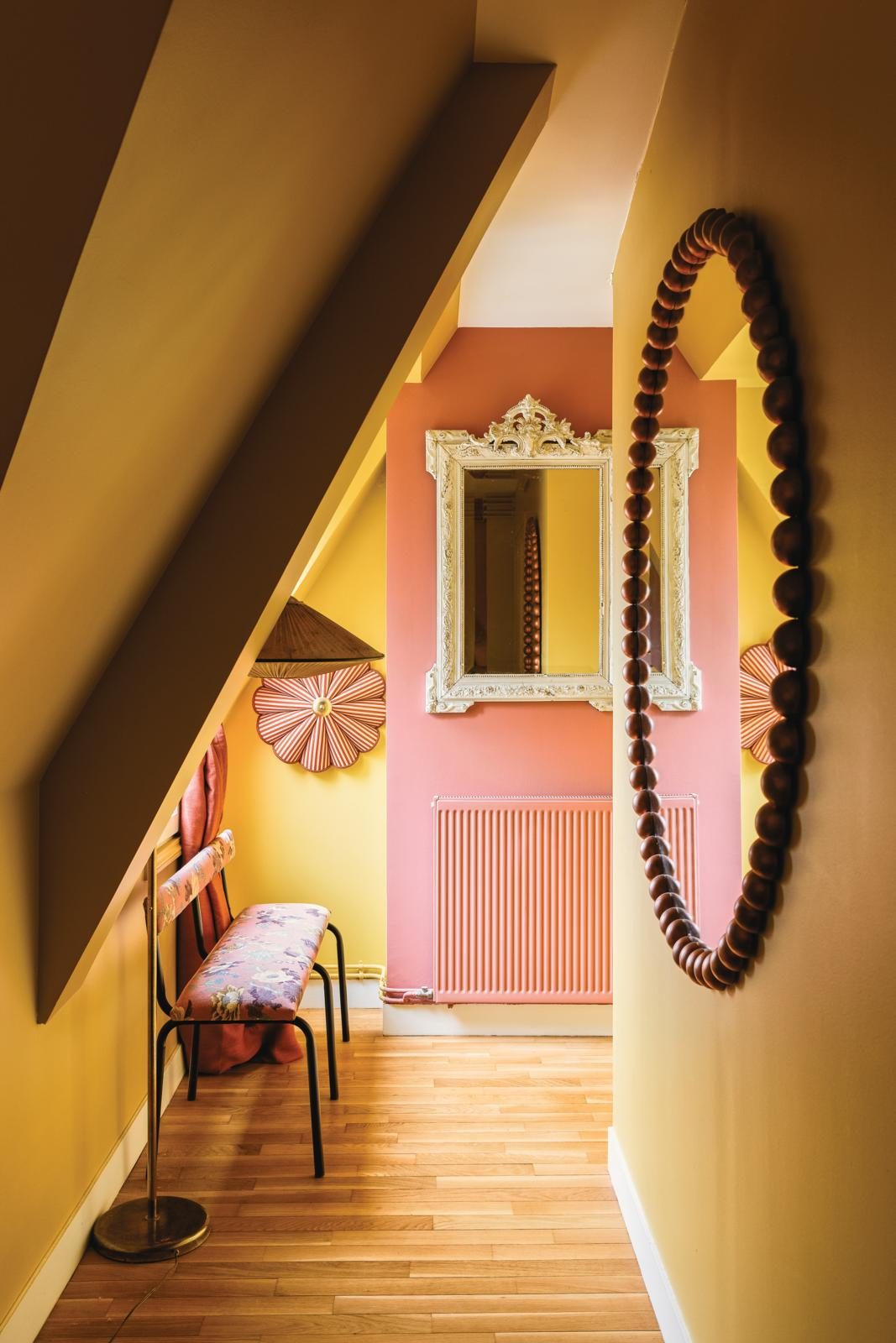 The hallway in Tiphaine's Paris apartment