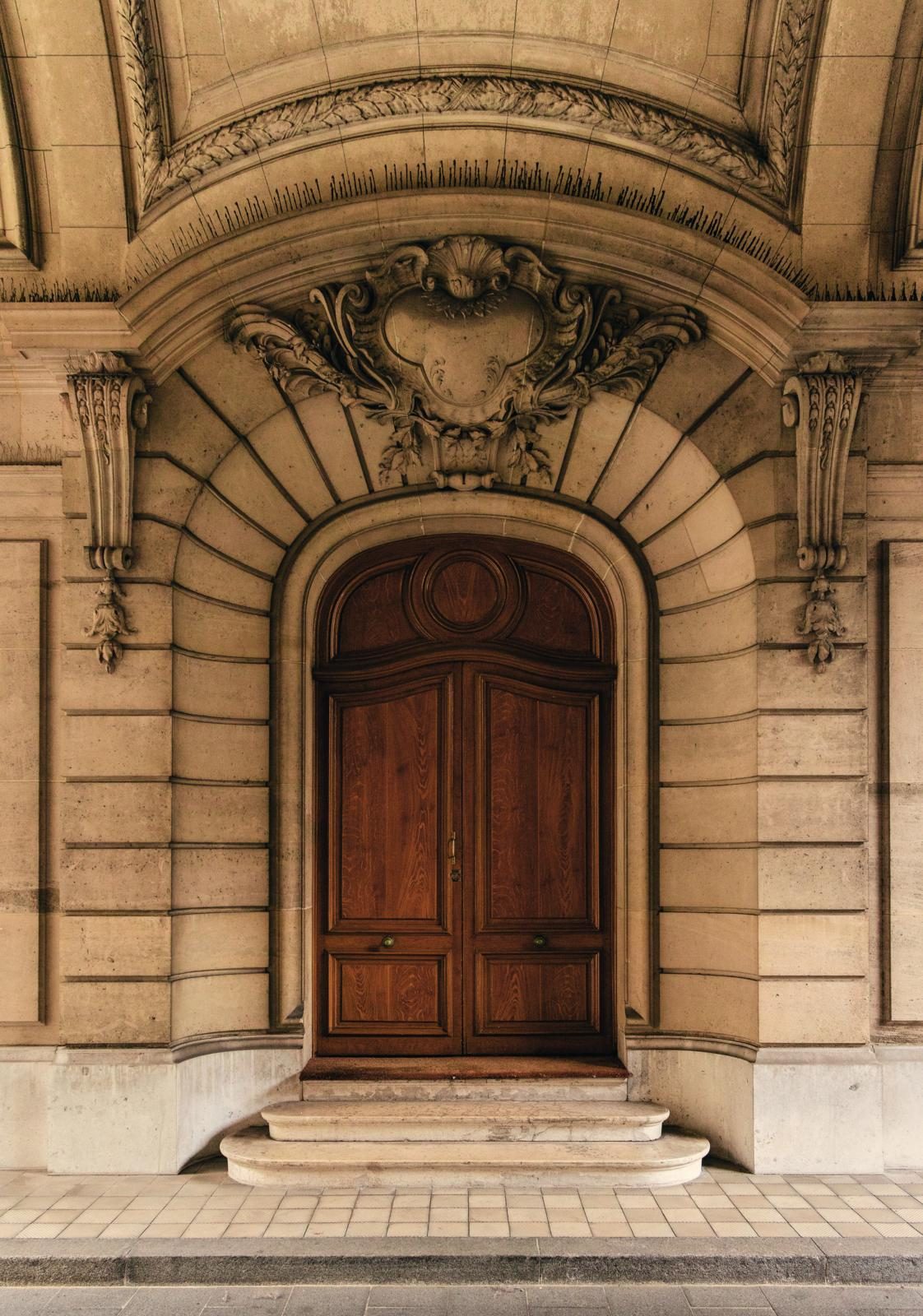 One of the ornate entrances to the building