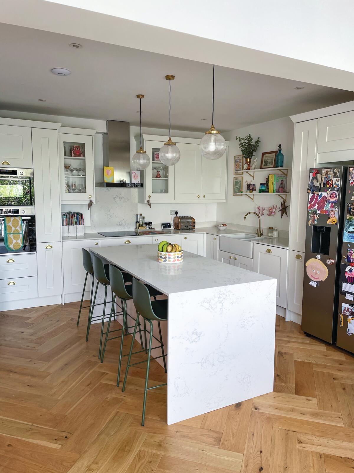 Character to a new kitchen before