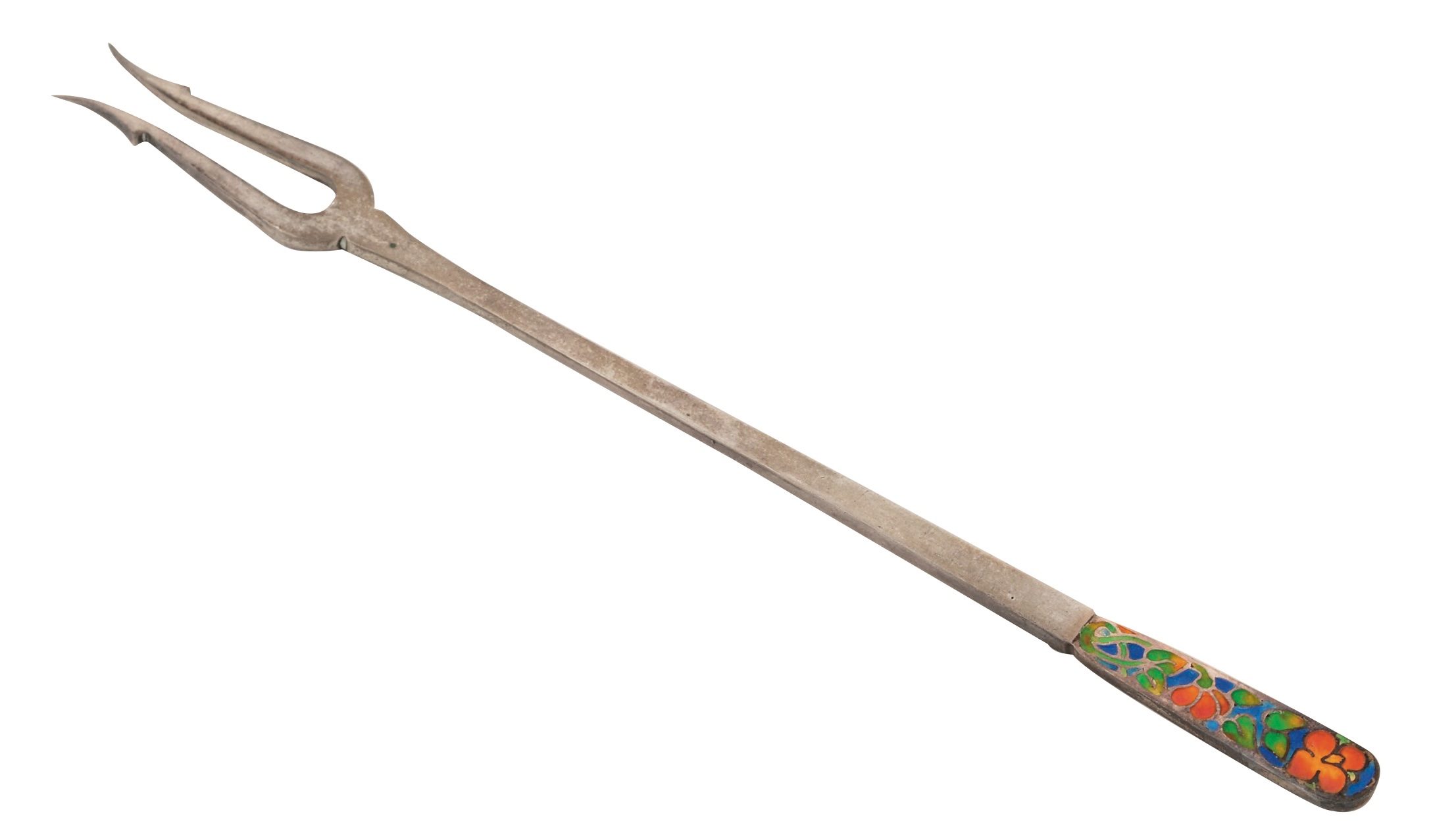 A George V silver pickle fork