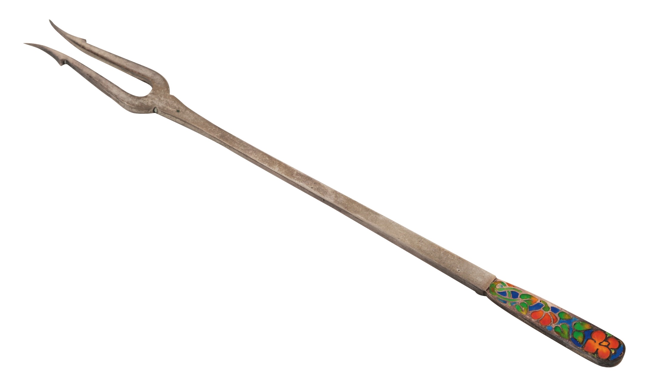 A George V silver pickle fork