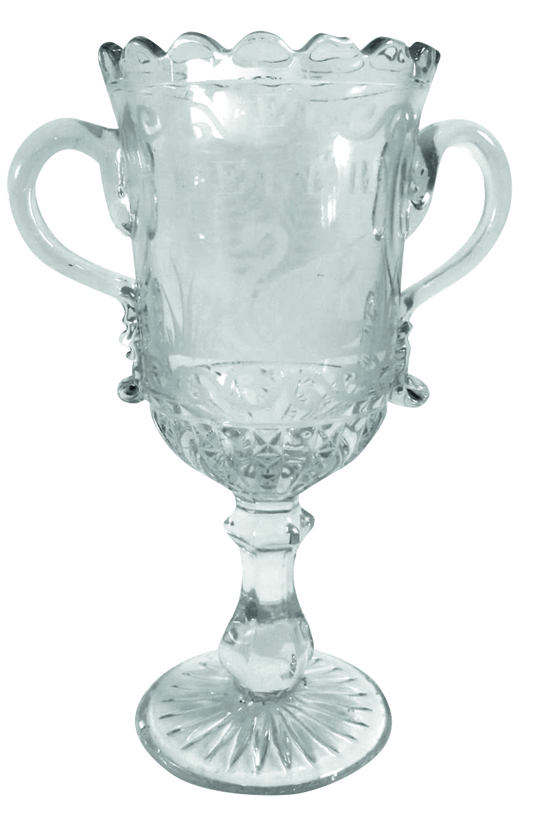 Glass celery vase
