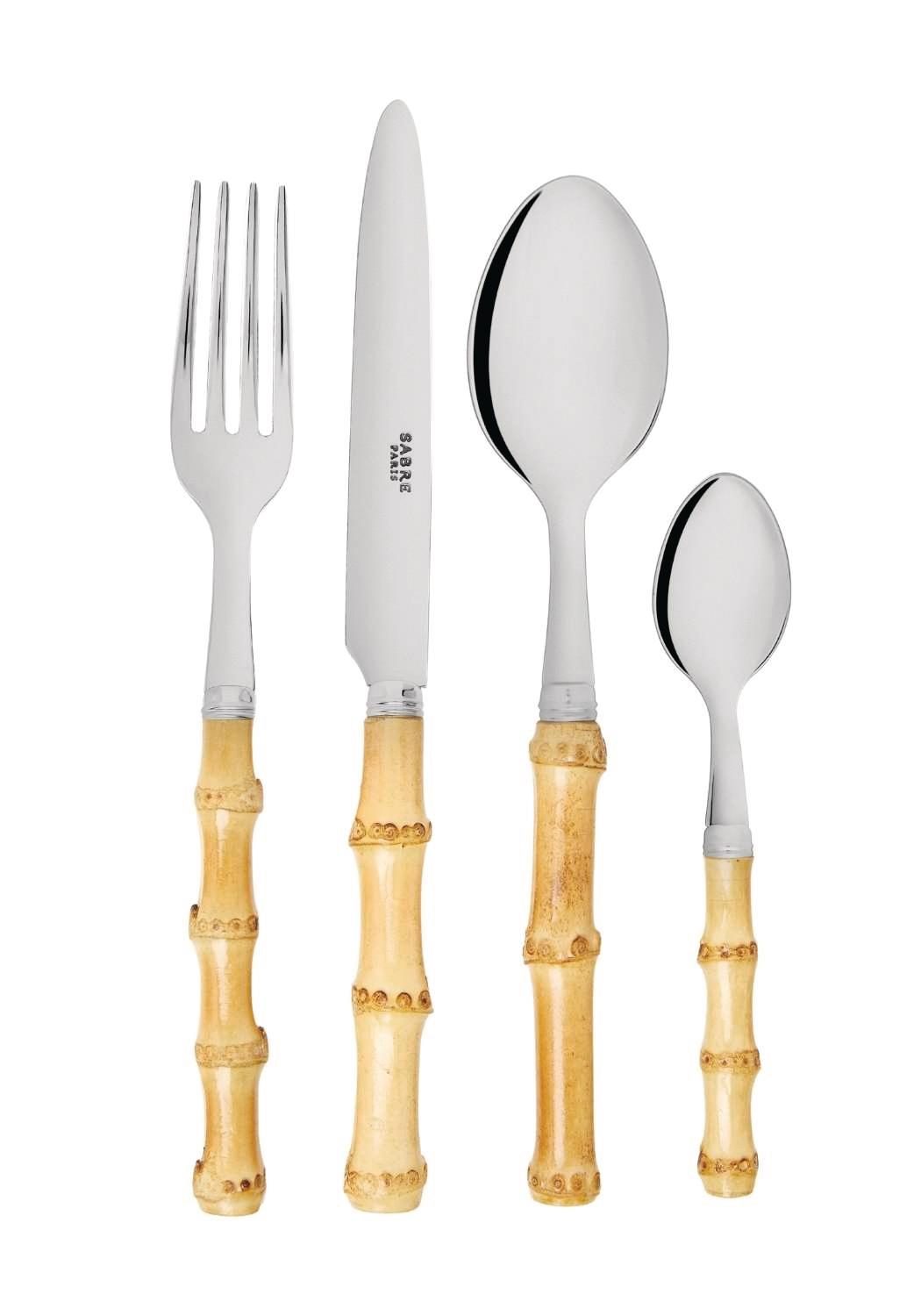 Bamboo cutlery picnic set