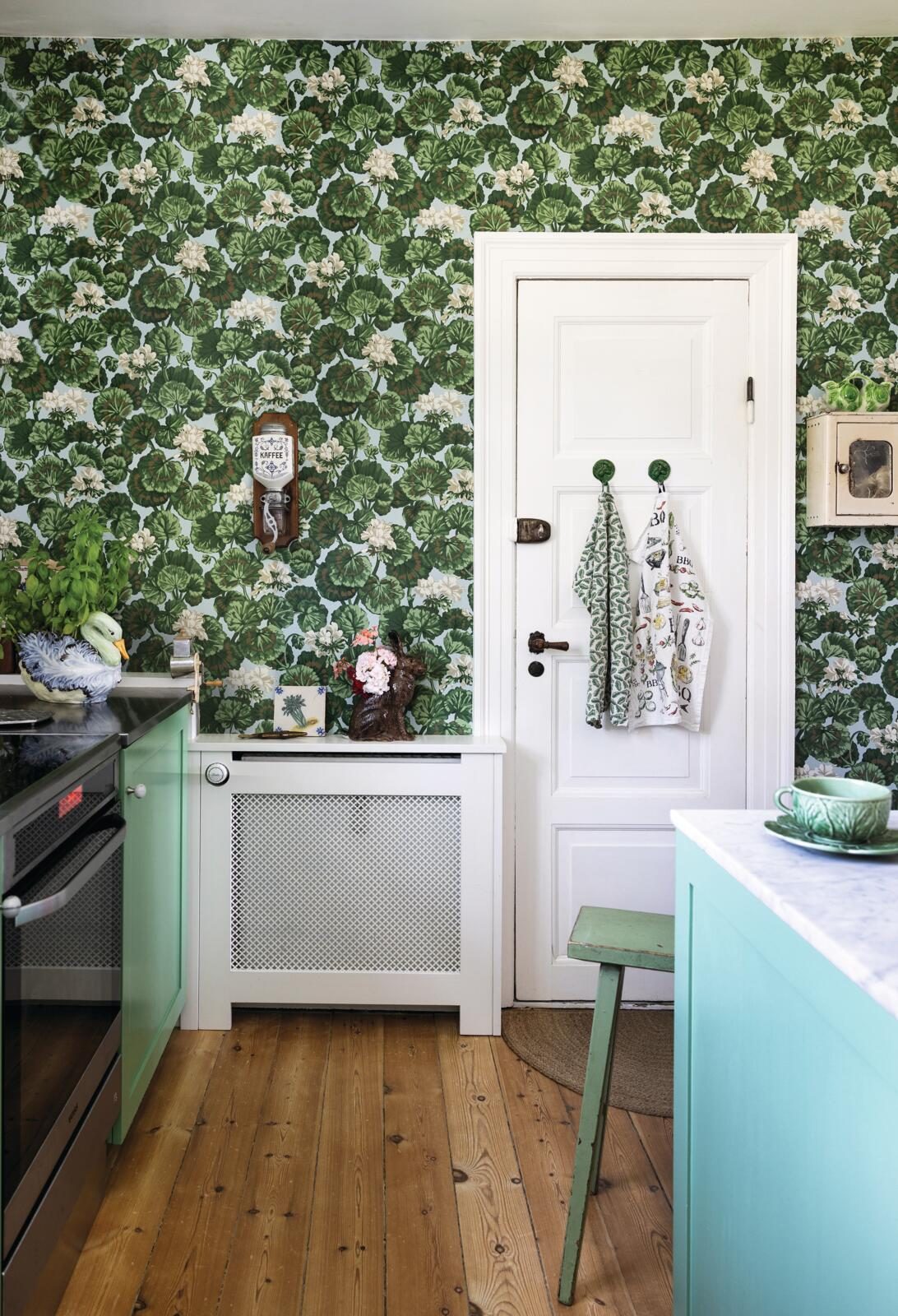 Tanja Bernhard Danish home kitchen wallpaper
