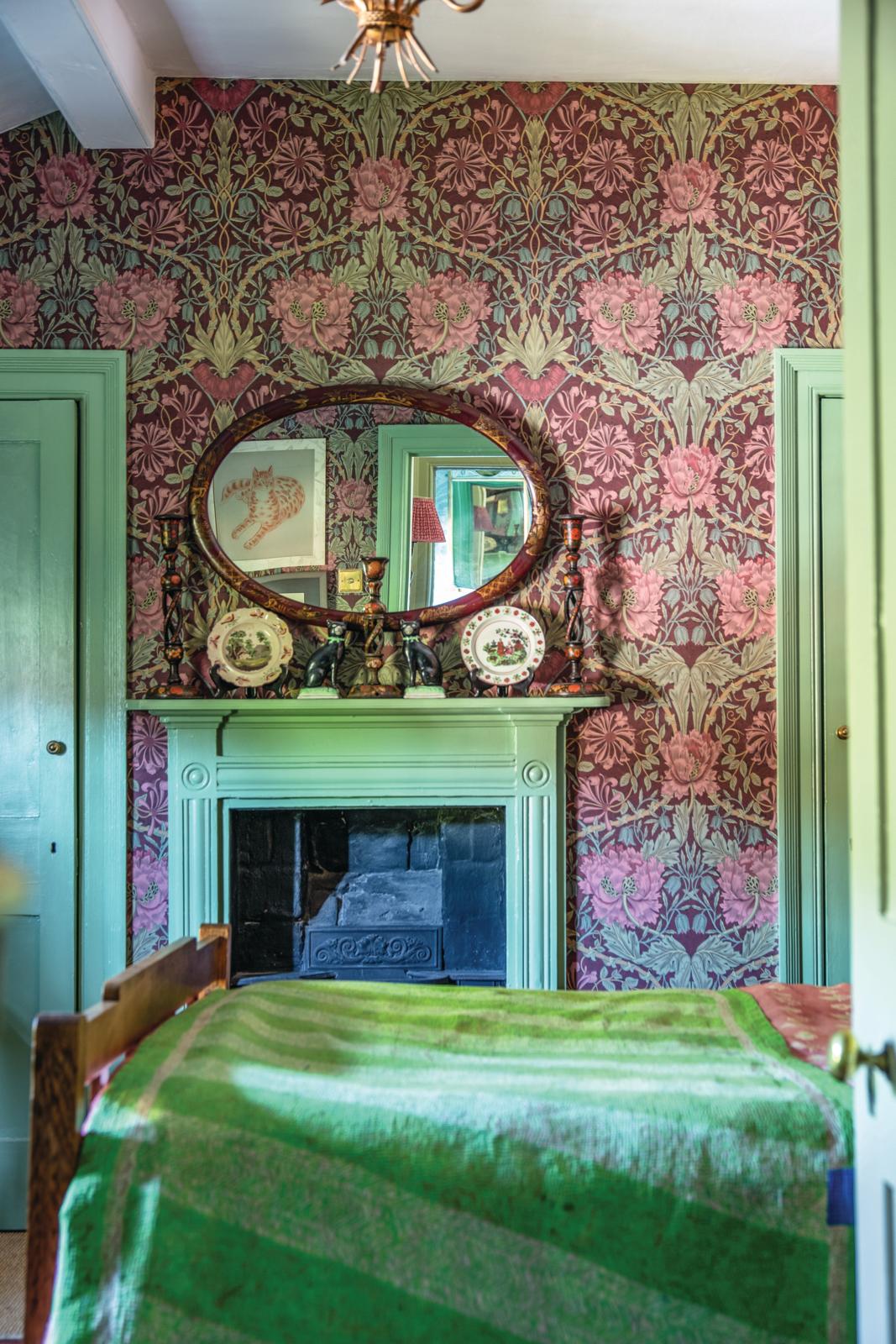 Jenny Cook Suffolk Georgian house bedroom fireplace