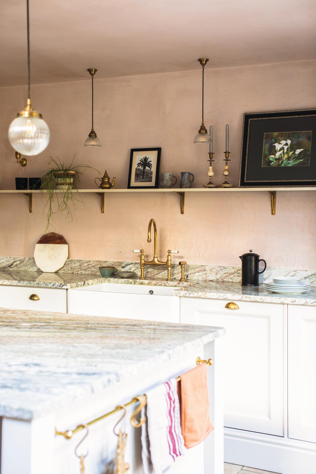 London terrace kitchen area